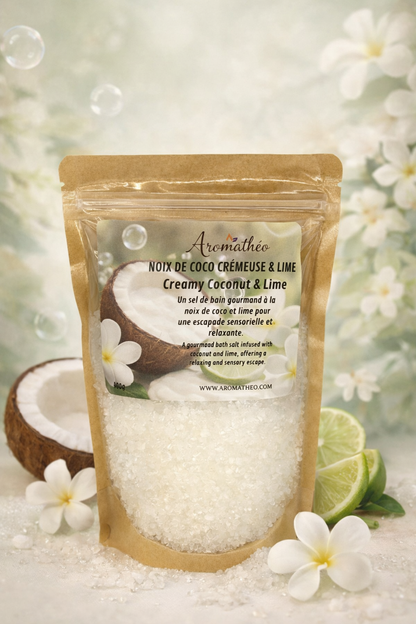 SEL DE BAIN NOIX DE COCO CRÉMEUSE & LIME 400g
