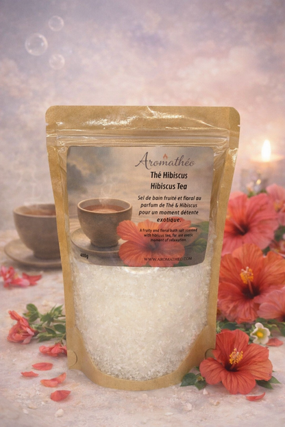 SEL DE BAIN THÉ & HIBISCUS 400g