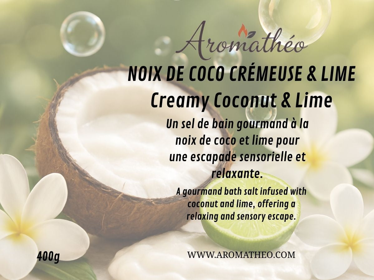 SEL DE BAIN NOIX DE COCO CRÉMEUSE & LIME 400g